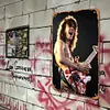 Eddie van halen - Panneaux en &eacute;tain m&eacute;tallique(20*30cm/30*40cm) - Musique