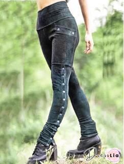 Cotton-Blend Casual Pants