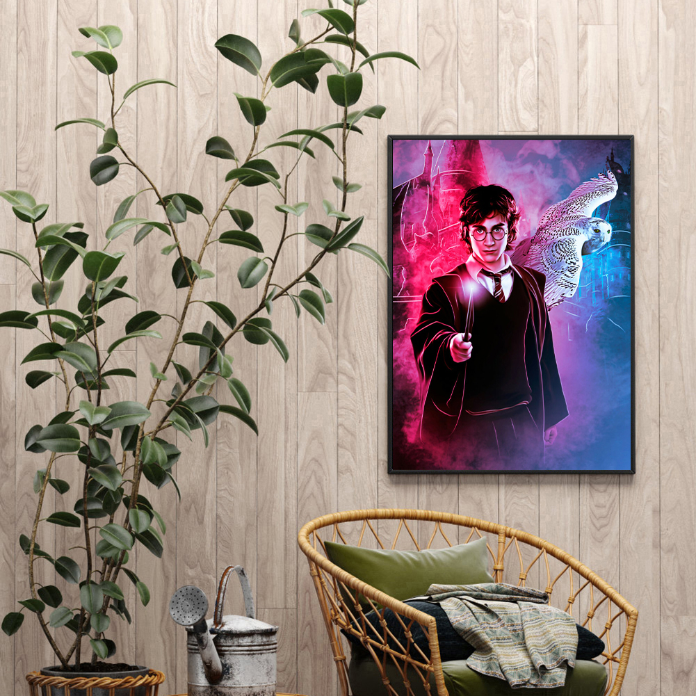 Harry Potter Hogwarts50*40cm(canvas) full round/square drill diamond  painting