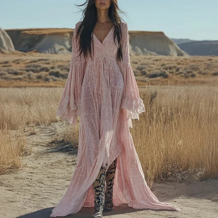 Velvet Vintage Bohemian Dress