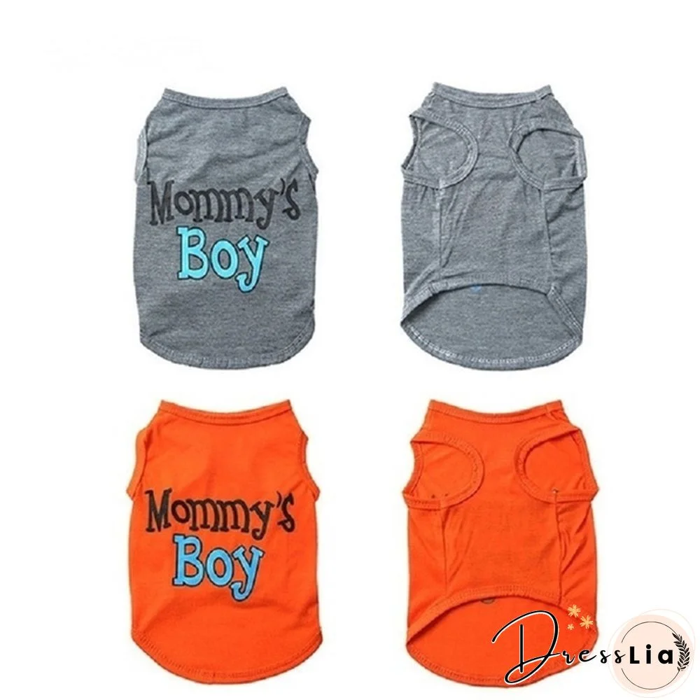 1PCS New spring and summer pet clothes breathable vest comfortable special printed personality shirt