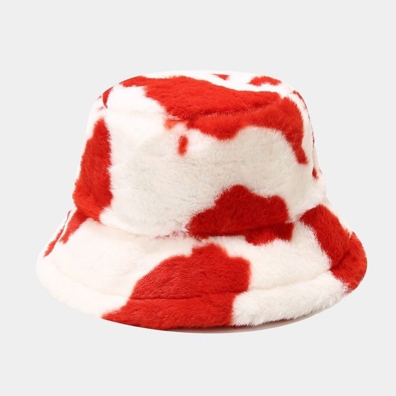 Women’s Fashion Cow Pattern Wide Eaves Bucket Hat