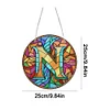 Diamond Painting Double Sided Letter N Suncatcher Diamond Drawing Hanging Ornament for Home Decor