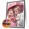 >SALE<5D DIY Full Round Drill Diamond Painting Sweet Couple Kit Home Decoration40x50cm