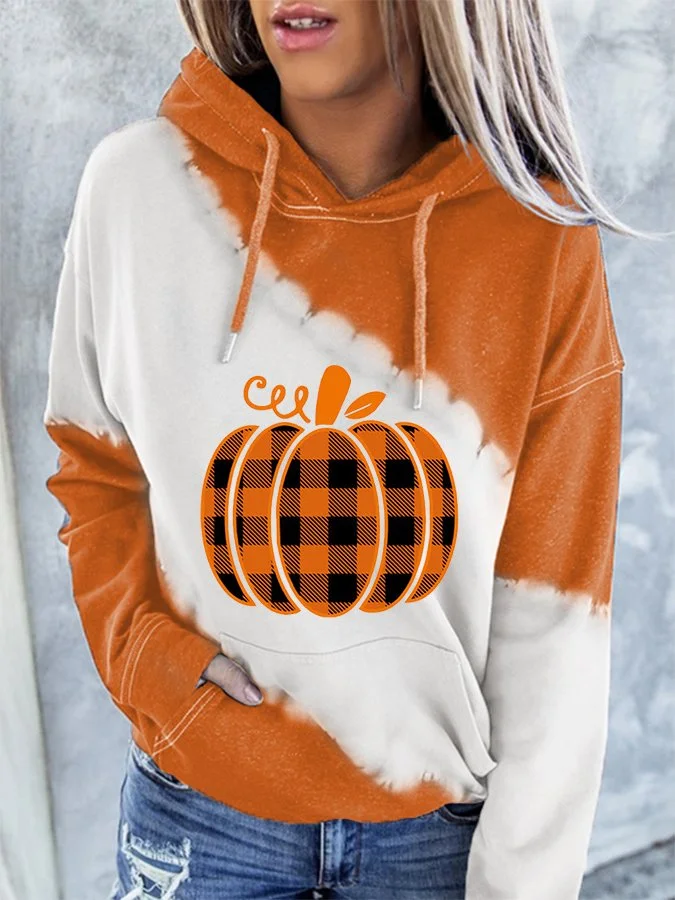 Women's Halloween Pumpkin Hoodie Sweatshirt