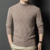 100% pure wool half turtleneck sweater