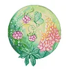 [Brand]Round Flower Lupine - 14CT Stamped Cross Stitch - 30*35cm - Flower