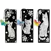 3Pcs DIY Pearl Diamond Painting Bookmark with Butterfly Pendant Diamond Art Bookmark Home Office Supplies Gift for Book Lovers