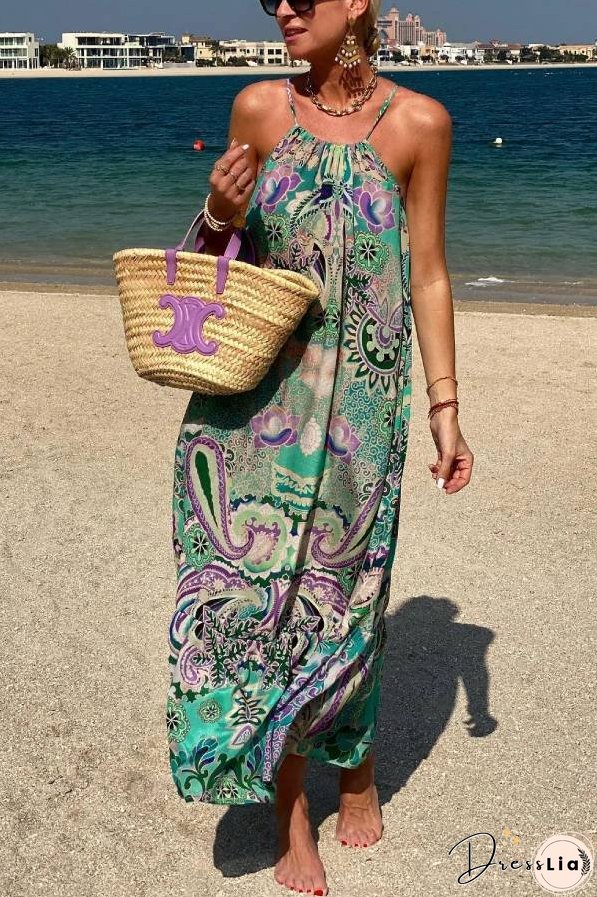 Aqua Black Silk Designer Maxi Dress