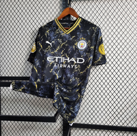 23-24 Manchester City Black Gold Special Edition Football shirt 