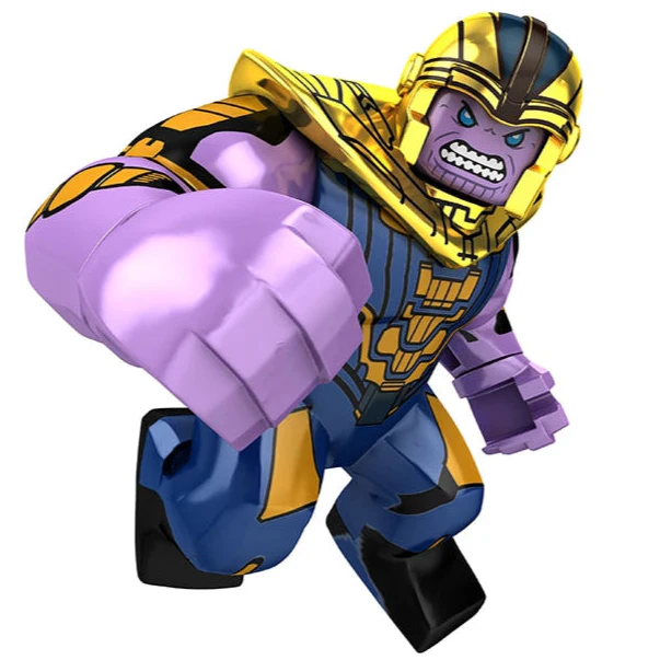 Thanos Custom Marvel Superhero Large Minifigure Minifigure Bricks monstertoys