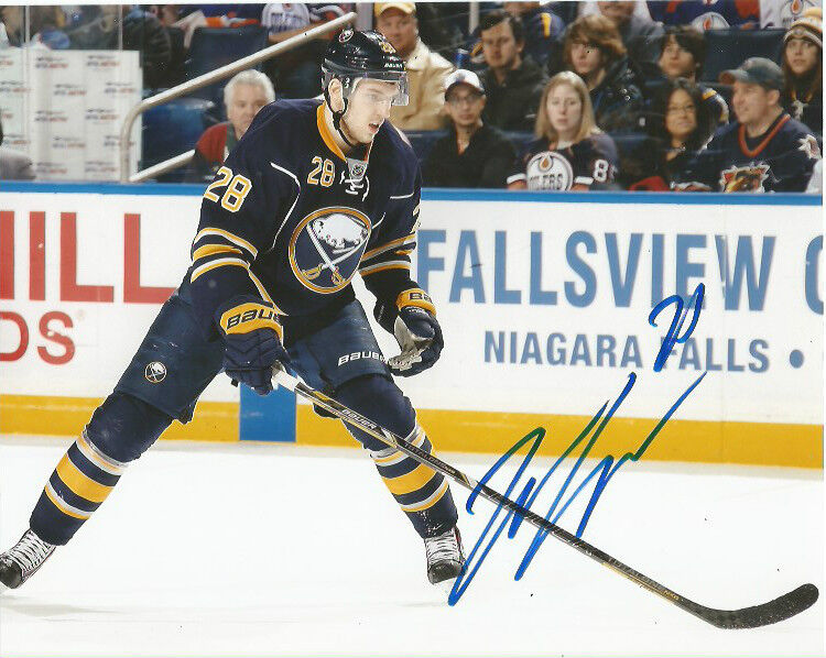 Buffalo Sabres Zemgus Girgensons Signed Autographed Photo Poster painting 8x10 COA