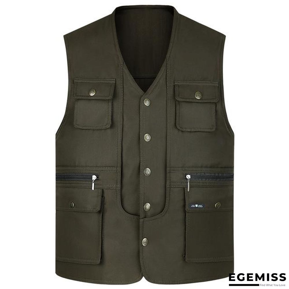 Men Multi-Pocket Classic Waistcoat Male Sleeveless Unloading Solid Coat Work Vest Tactical Masculino Jacket | EGEMISS