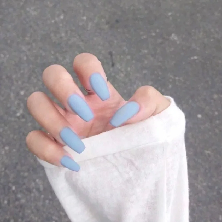 24Pcs ABS Matte Red Black White False nails with Nail extension Fingernails fake nail supplies for professionals nail salon-Nail Inspo