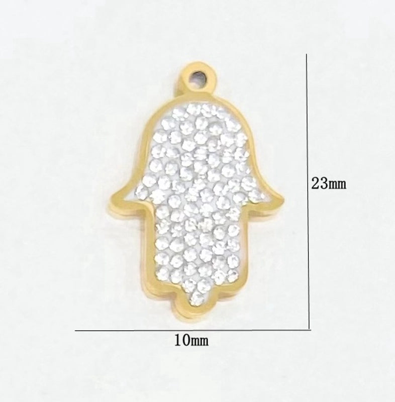 1 Piece 304 Stainless Steel Solid Color Jewelry Accessories Pendant