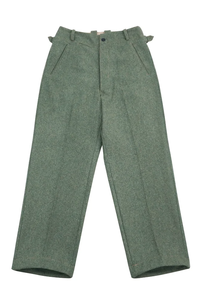   Wehrmacht German Officer Stone Grey Wool Straight Trousers German-Uniform