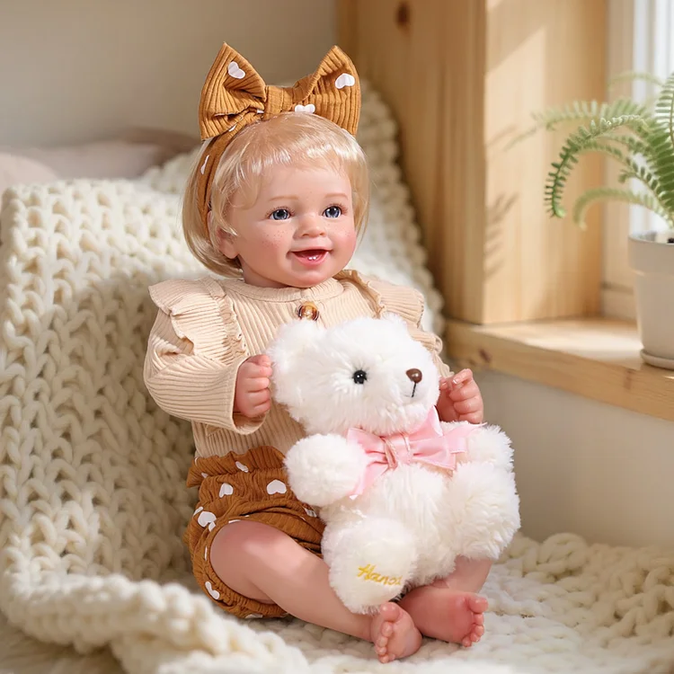 Babeside Smiling Reborn Baby Yaney 20'' Older Freckled Girl Building Lovely Memories