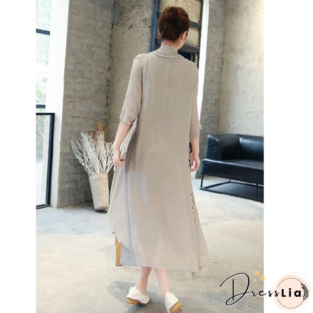 Spring Summer Women's Dress Plus Size Vintage Casual Fashion Half Sleeve Office Elegant One Piece Ladies Fashion Dresses