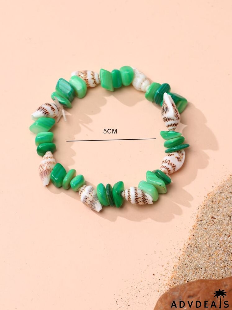Conch Decor Beaded Bracelet
