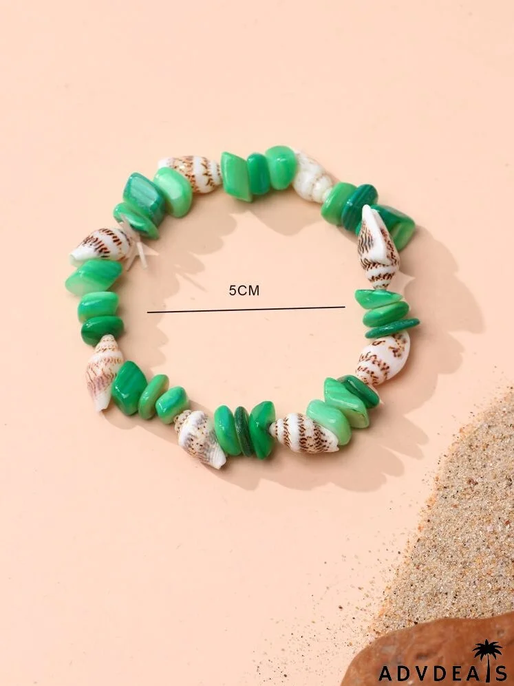 Conch Decor Beaded Bracelet