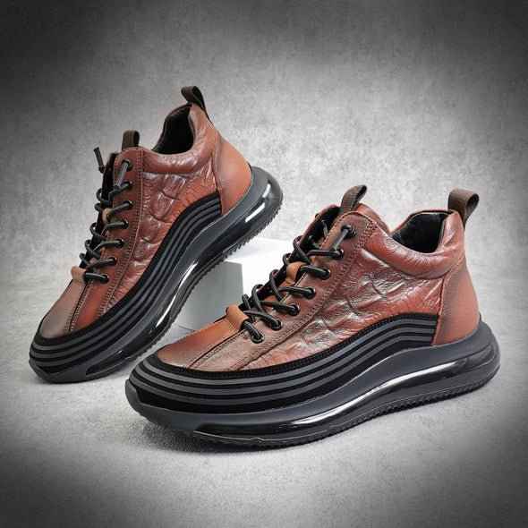 2022 nuevos zapatos deportivos informales de cuero superior con cojín de  aire zapatos de hombre con