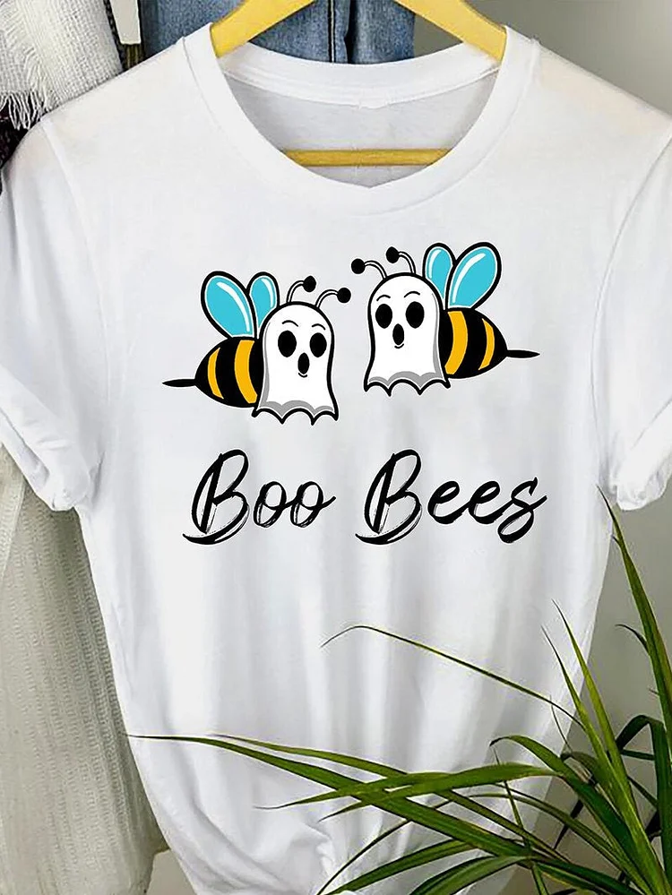 Little Bee Print Top T-shirt