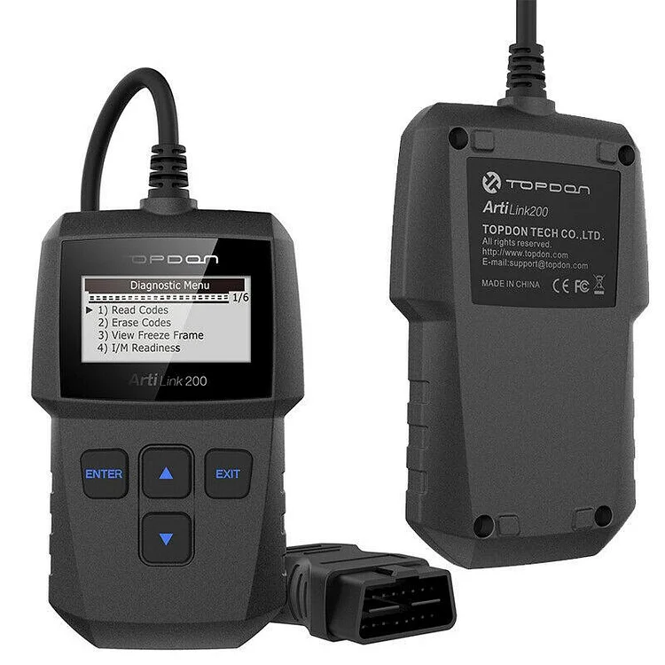 OBD2 Scanner Topdon AL200 Car Diagnostic Code Reader, Engine Fault Reader,  View Freeze Frame, Turn Off Check Engine Light