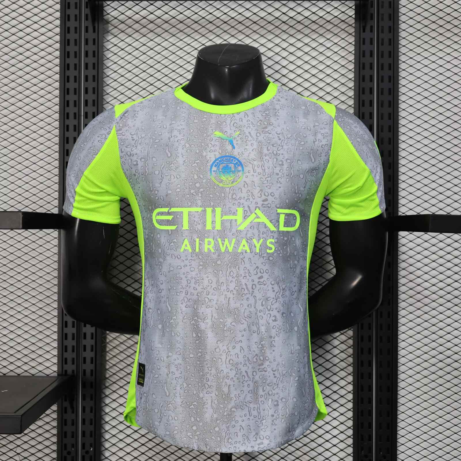 2025/2026 Player Version Manchester City Third Away Football Shirt 1:1 Thai Quality（The player version jersey is a bit tight, please pay attention to the size selection）
