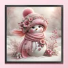 Snowman-Full Embroidery 3 Strands 11CT Stamped Cross Stitch-40*40CM