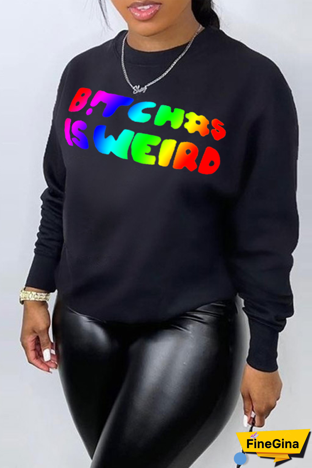 Yellow Street Vintage Print Patchwork Letter O Neck Tops