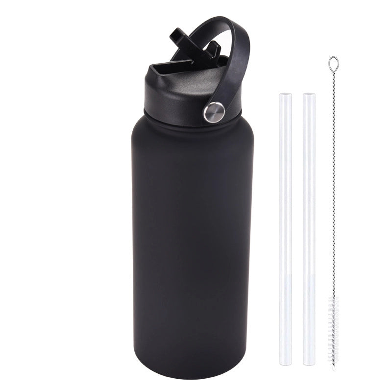 Casual Solid Color Stainless Steel Thermos Cup