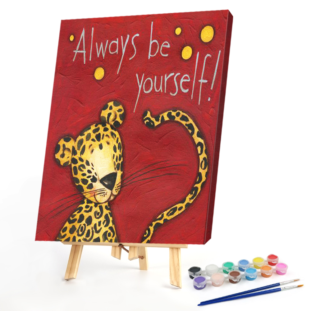 

40*50CM - Paint By Numbers - Words And Animal, 501 Original