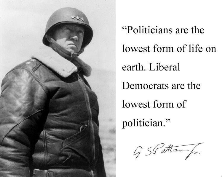 GENERAL GEORGE PATTON Democrats Quote Glossy 8 x 10 Photo Poster painting Poster