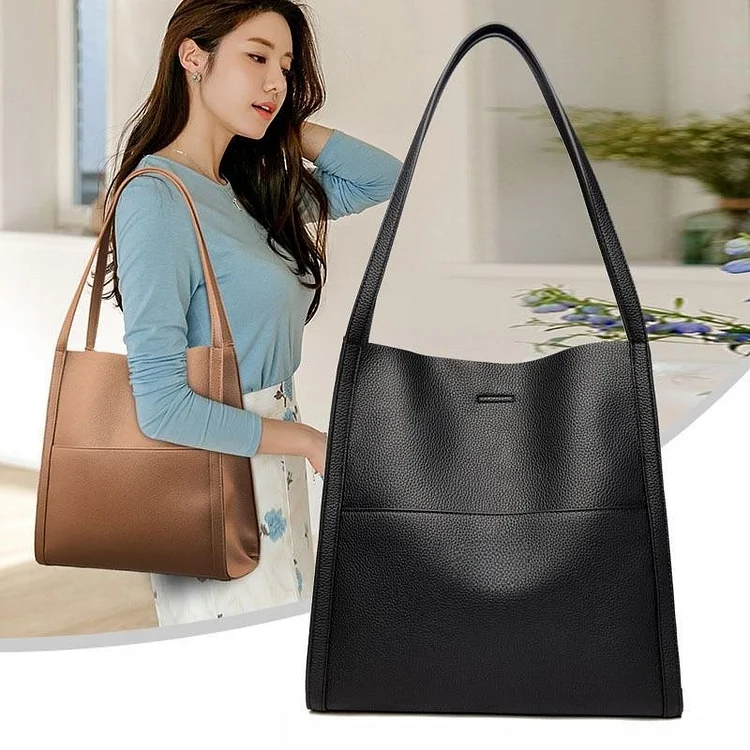 ⏰Last Day Promotion 70% OFF⏰Solid color simple genuine leather shoulder bag