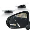 LivTee Blind Spot Car Mirror, Rectangular HD Glass Frameless Convex Side Mirror Blindspot, Reusable 360&deg; Wide Angle Rear View Car Mirrors with Powerful Adjustable Suction Cup - Exterior Mirrors