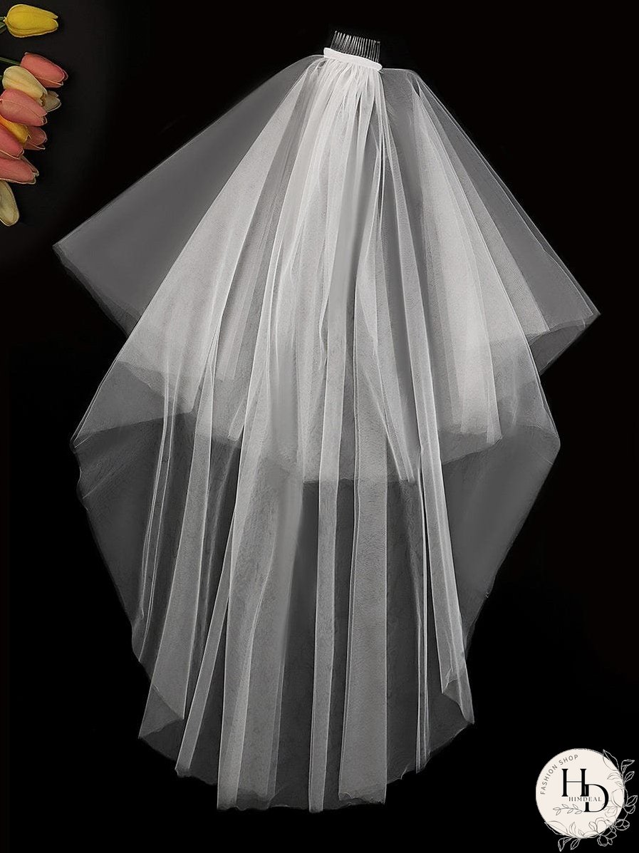 Sophisticated Bridal Mesh Veil