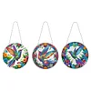 (US Local)3pcs/set Hummingbird Diamond Painting Hanging Pendant Rhinestone Diamond Art Pendants