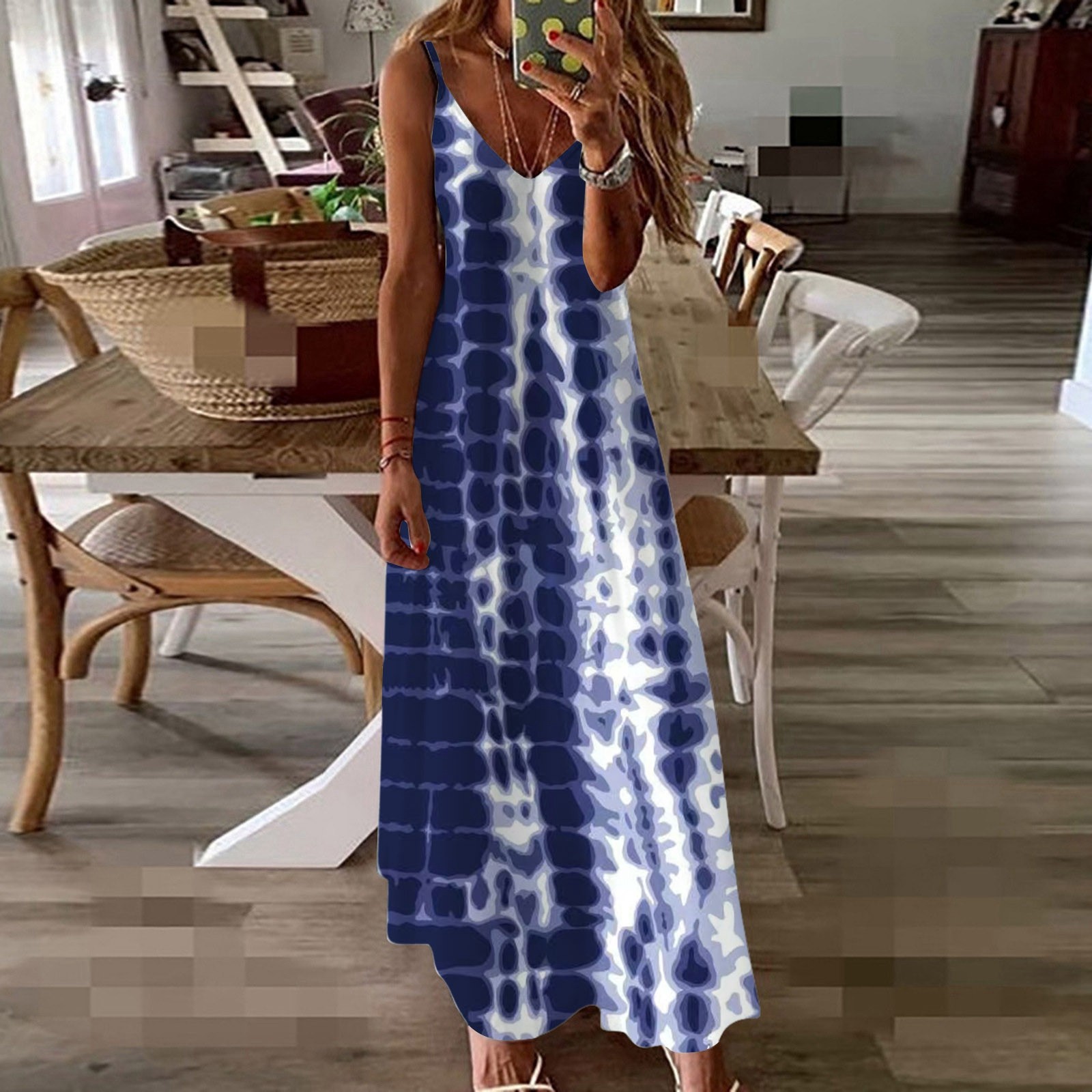 Newlytor stylish dresses Dresses On Sale Clearance Women C Summer Sleeveless Casual Printing Elegant Party Swing Long Dress Vestidos Elegantes Feminino