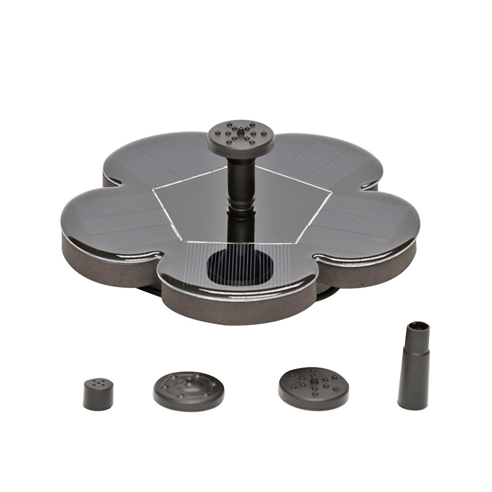 

Solar Powered Bird Bath Fountain Pump 5-Leaf Shaped Floating Water Pump, 501 Original