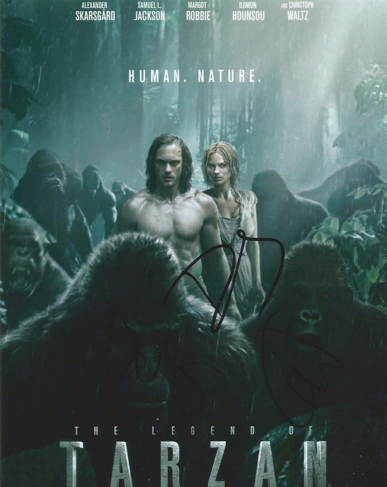 The Legend Of Tarzan Multi-Signed 10x8 Photo Poster painting AFTAL *SIGNED BY 3*