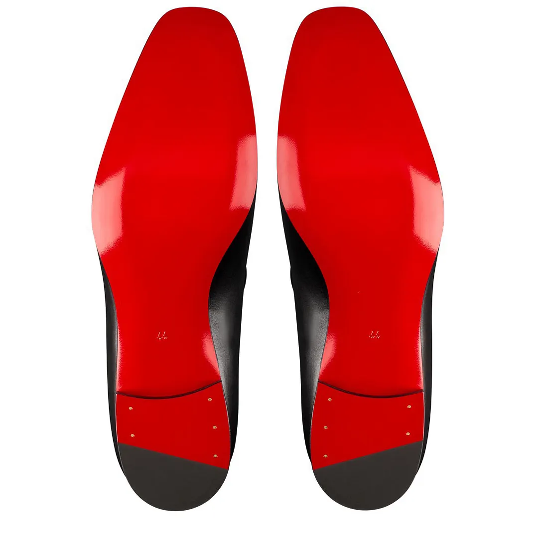 Gentleman's Oxford Shoes Red bottom Classic  Formal Shoes  Matte -vocosishoes