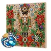 Christmas DIY Special Shape Diamond Painting Pearl Art With Inner Frame Kit 25x25cm(Nutcracker)