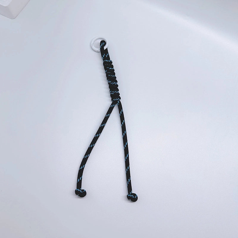 Miu’s Color Braided Rope Bag Hanging Mobile Phone Lanyard Bag Fashion Pendant Hand-Woven Key Ornament