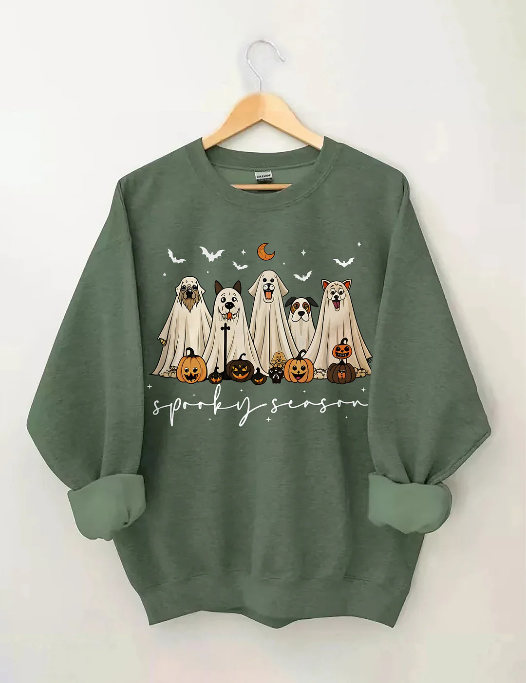Retro Ghost Dog Sweatshirt