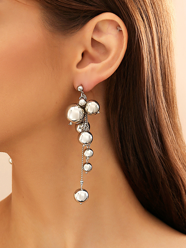 Pearl Tmitation Tassel Earrings
