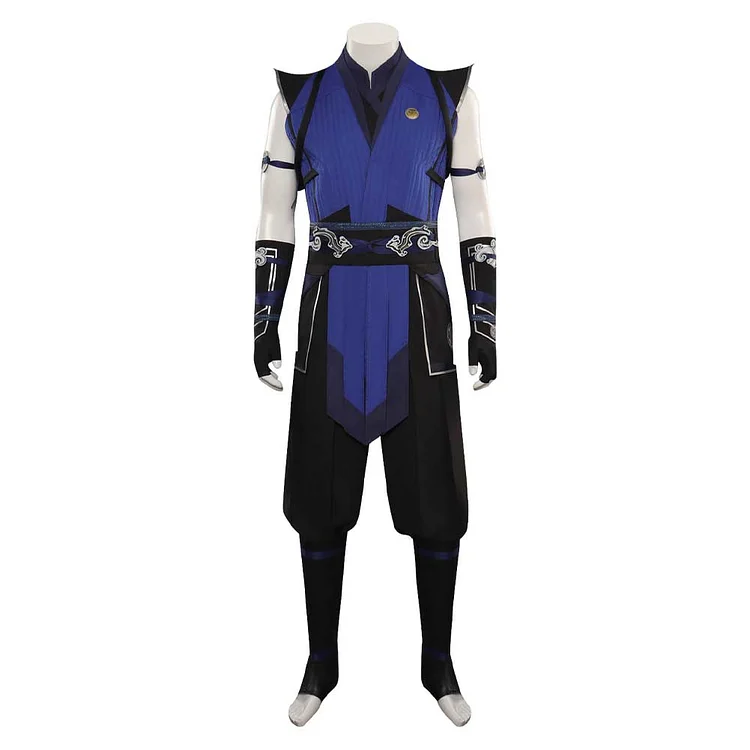 Mortal Kombat Sub-Zero Blue Set Outfits Cosplay Costume Halloween Suit