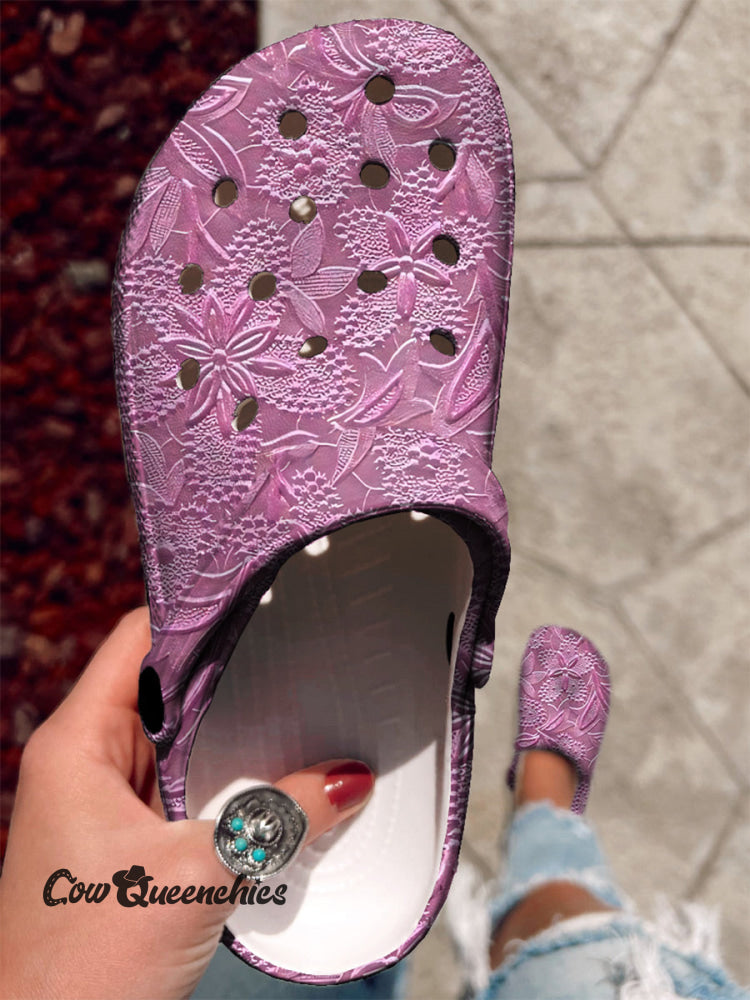 Pink Pattern Printed Casual Slippers Pink / 36