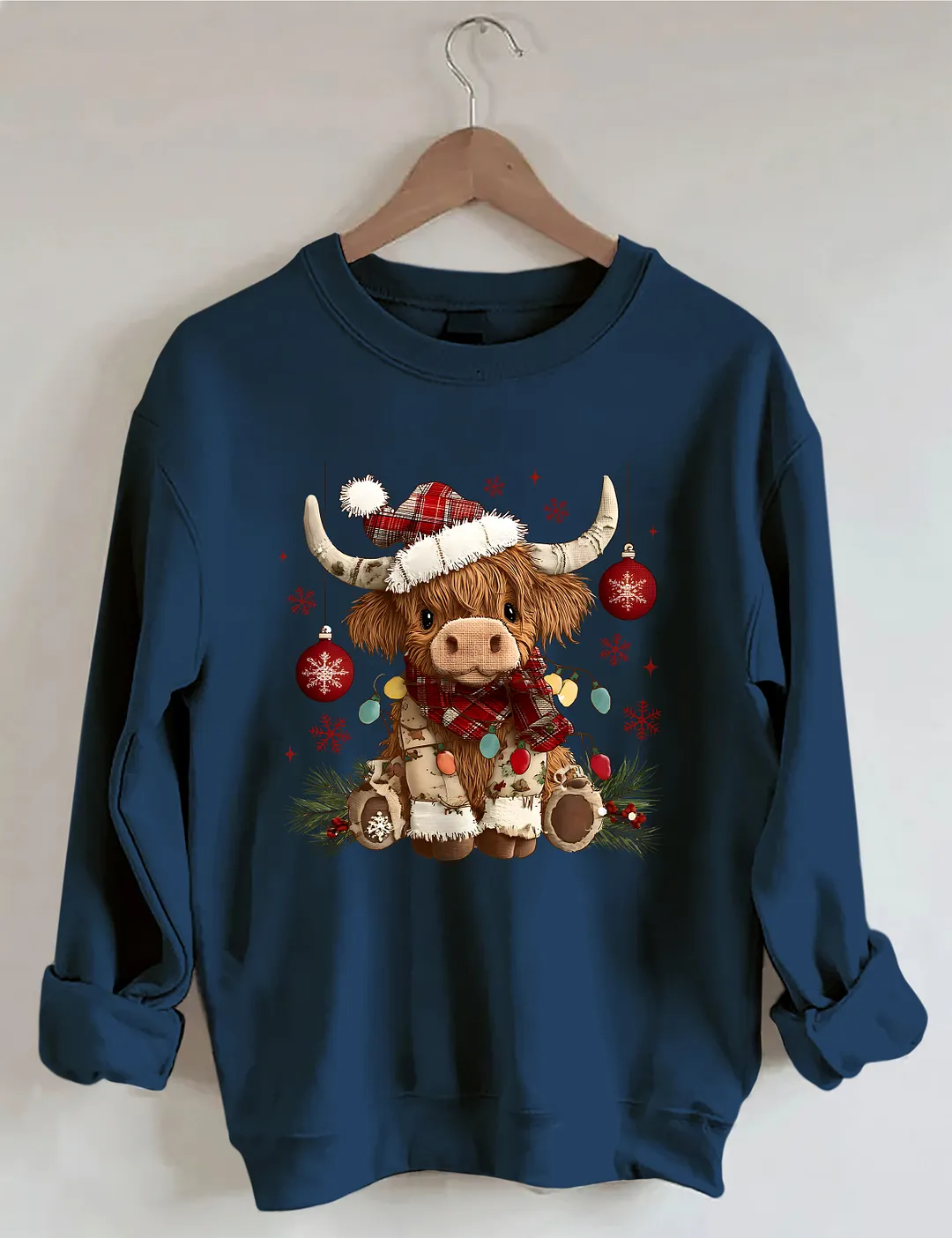 Christmas Cow Sweatshirt