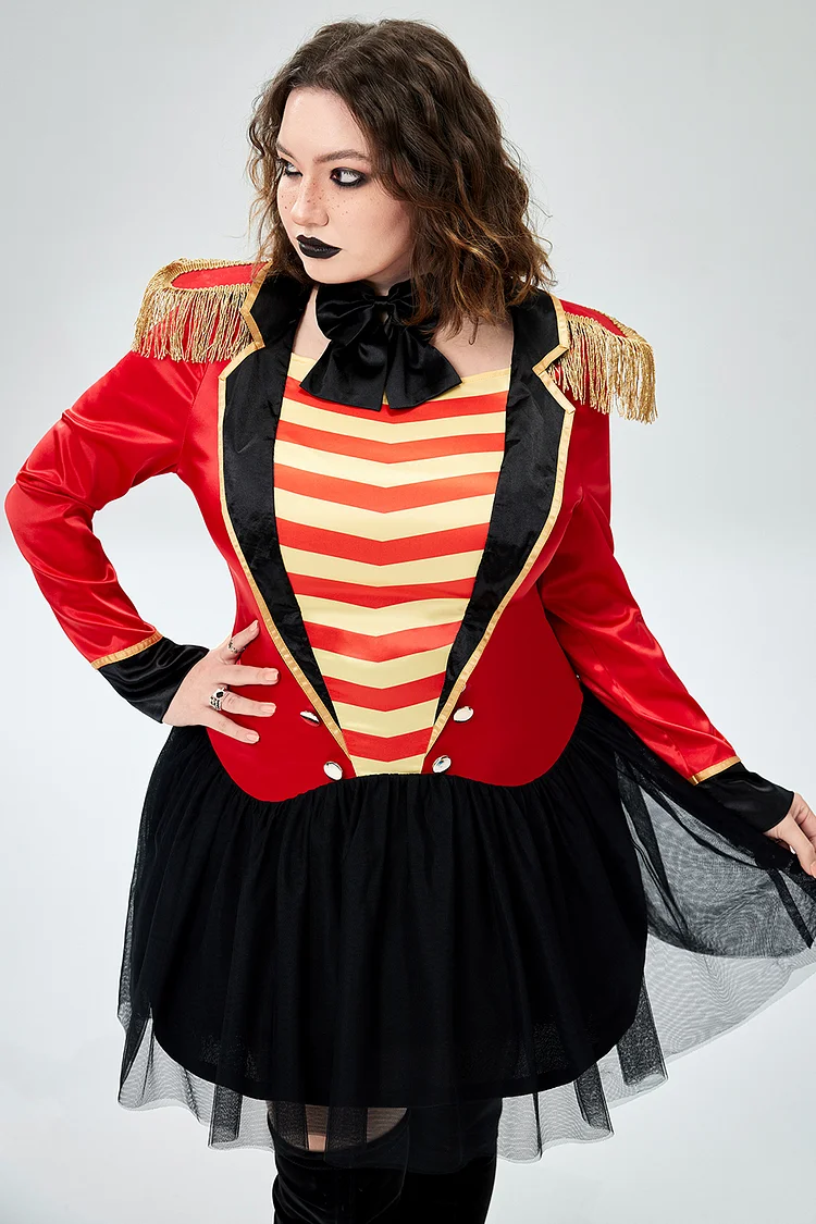Plus Size Red Cartoon Diva Halloween Costume main image 1