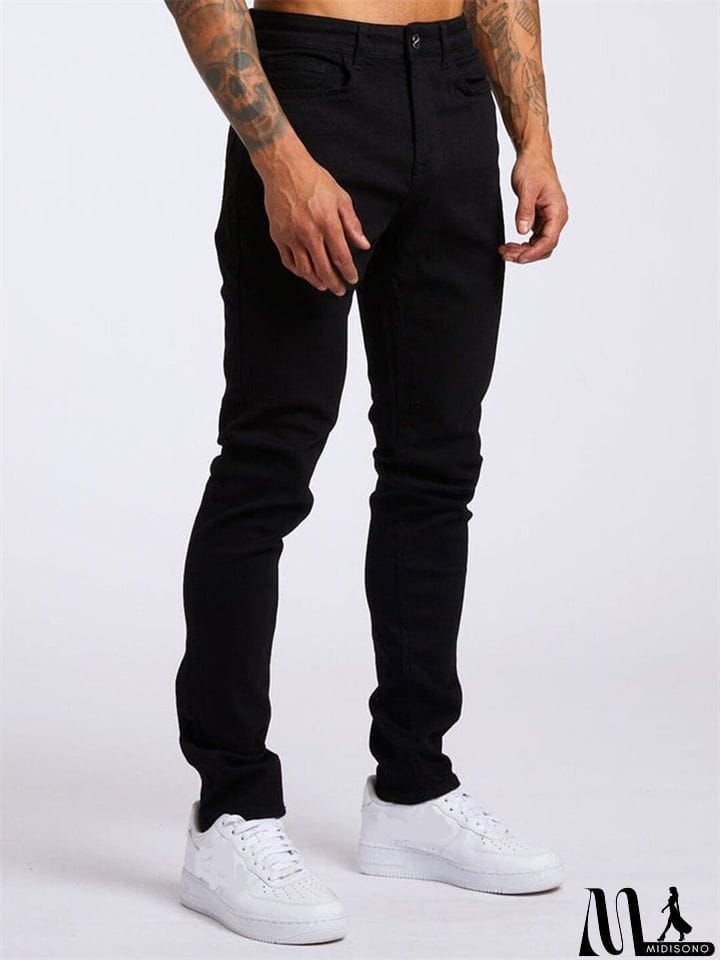 MidiSono - Men's Fashion Casual Slim Fit Demin Pants